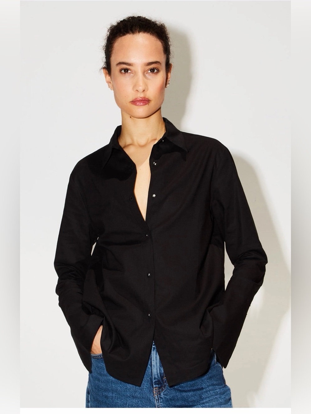 MSHA NONOO black cotton shirt Size 0